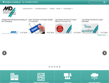 Tablet Screenshot of md-consulting.de
